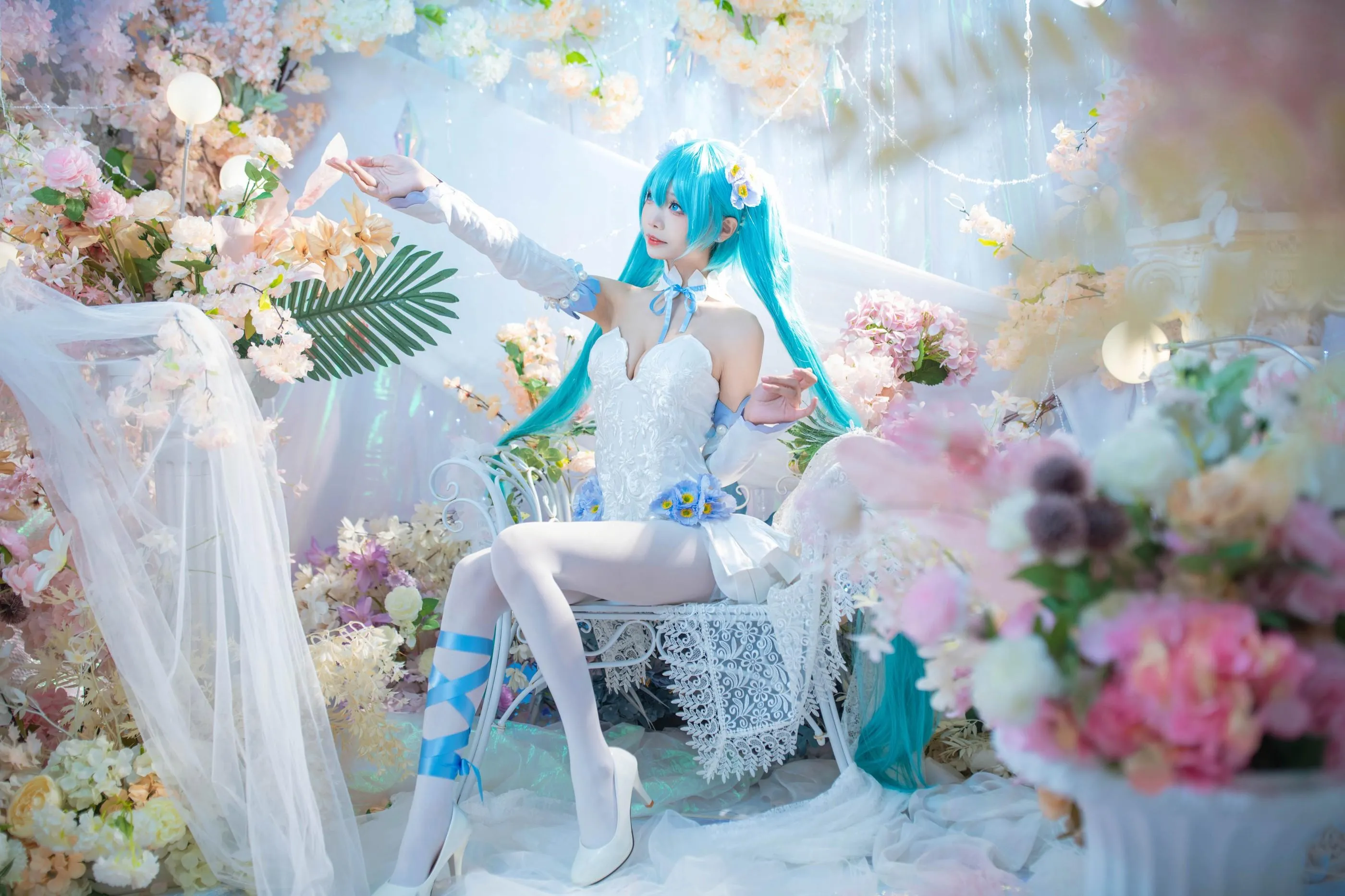 艾西Aiwest – NO.011 初音 粉蝶花 [42P]插图7